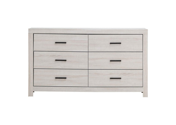 207053 Brantford 6-drawer Dresser Coastal White