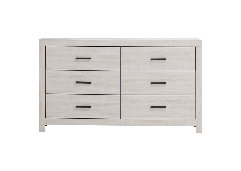 207053 Brantford 6-drawer Dresser Coastal White