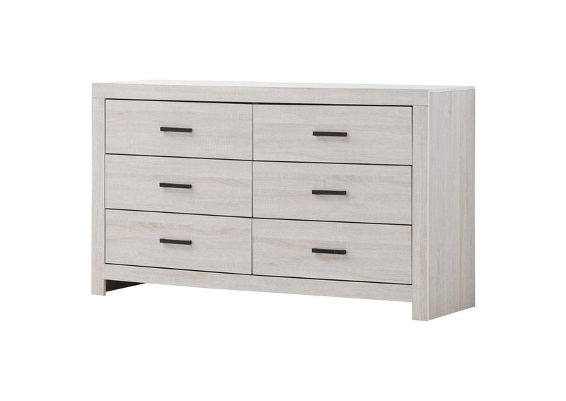 207053 Brantford 6-drawer Dresser Coastal White
