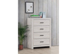 207055 Brantford 4-drawer Bedroom Chest Coastal White