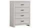 207055 Brantford 4-drawer Bedroom Chest Coastal White