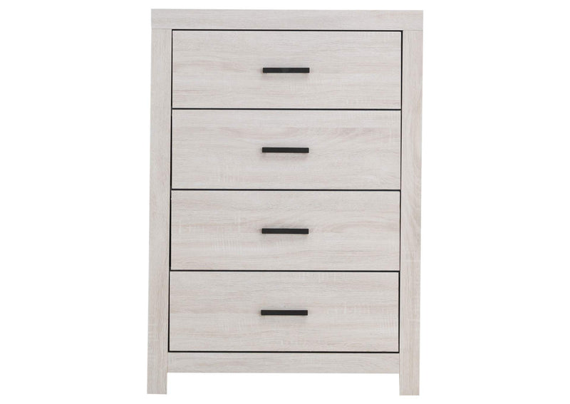 207055 Brantford 4-drawer Bedroom Chest Coastal White