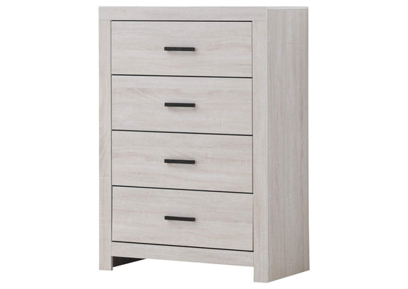 207055 Brantford 4-drawer Bedroom Chest Coastal White