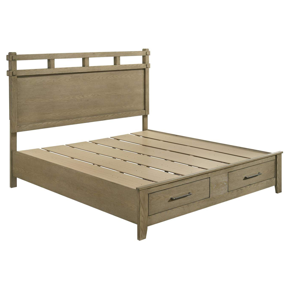 207530KE-S4 Hazlewood 4-piece Eastern King Bedroom Set Vineyard Oak