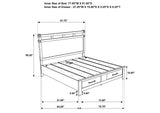 207530KE-S4 Hazlewood 4-piece Eastern King Bedroom Set Vineyard Oak
