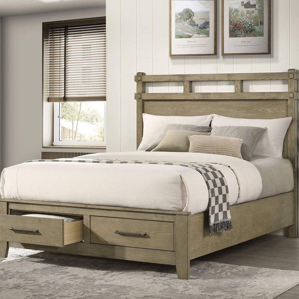 207530KE Hazlewood 59-inch Eastern King Storage Bed Vineyard Oak