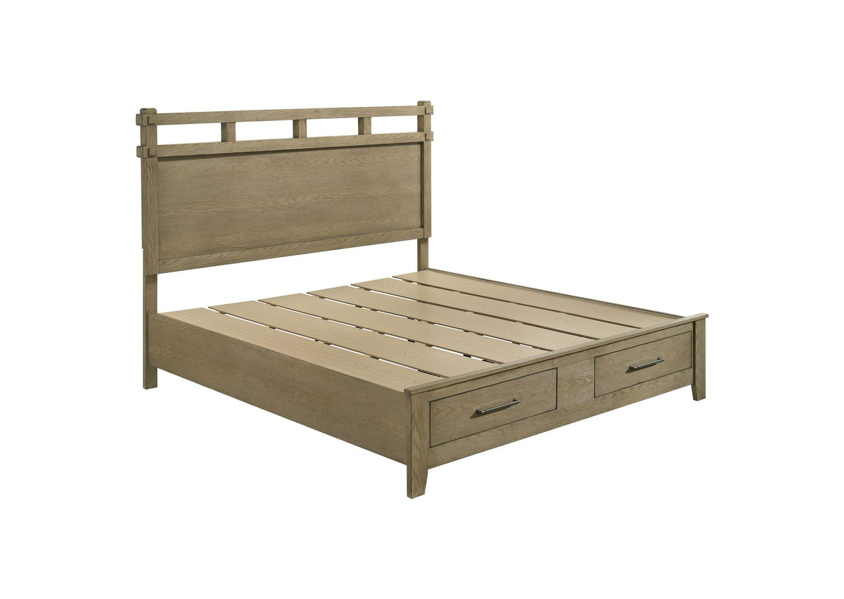 207530KE Hazlewood 59-inch Eastern King Storage Bed Vineyard Oak