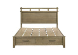 207530KE Hazlewood 59-inch Eastern King Storage Bed Vineyard Oak