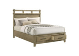 207530Q Hazlewood 59-inch Queen Panel Storage Bed Vineyard Oak