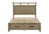 207530Q Hazlewood 59-inch Queen Panel Storage Bed Vineyard Oak