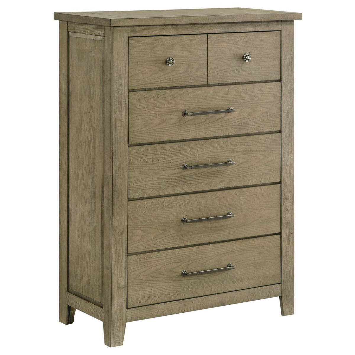 207531KE-S5 Hazlewood 5-piece Eastern King Bedroom Set Vineyard Oak