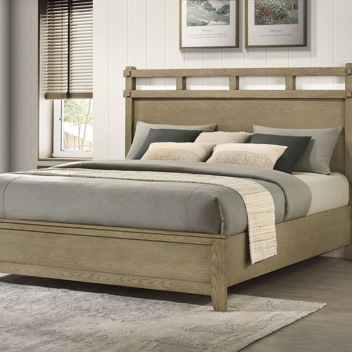 207531KE Hazlewood 61-inch Eastern King Panel Bed Vineyard Oak