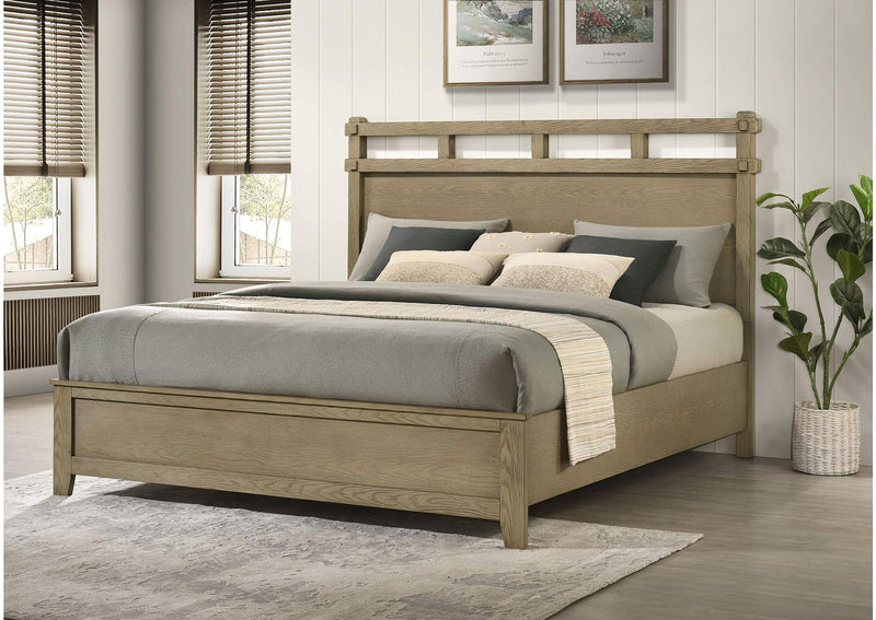 207531KE Hazlewood 61-inch Eastern King Panel Bed Vineyard Oak