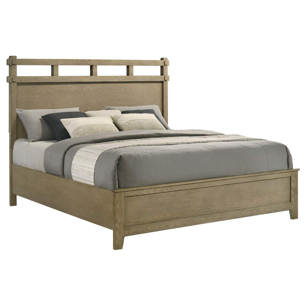207531KE Hazlewood 61-inch Eastern King Panel Bed Vineyard Oak
