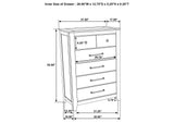 207531Q-S5 Hazlewood 5-piece Queen Bedroom Set Vineyard Oak