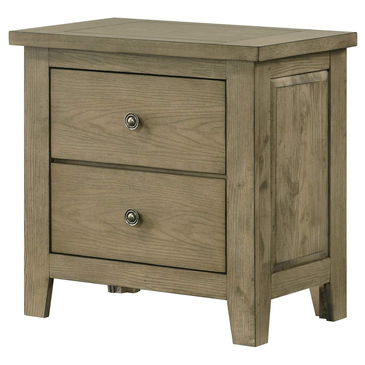 207532 Hazlewood 2-drawer Nightstand Bedside Table Vineyard Oak