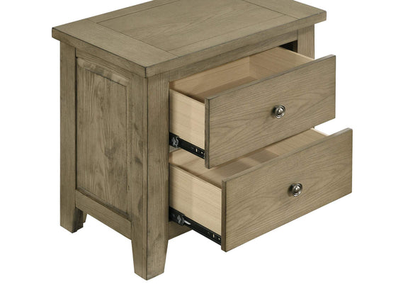 207532 Hazlewood 2-drawer Nightstand Bedside Table Vineyard Oak