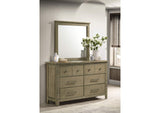 207533M Hazlewood 6-drawer Bedroom Dresser with Mirror Vineyard Oak
