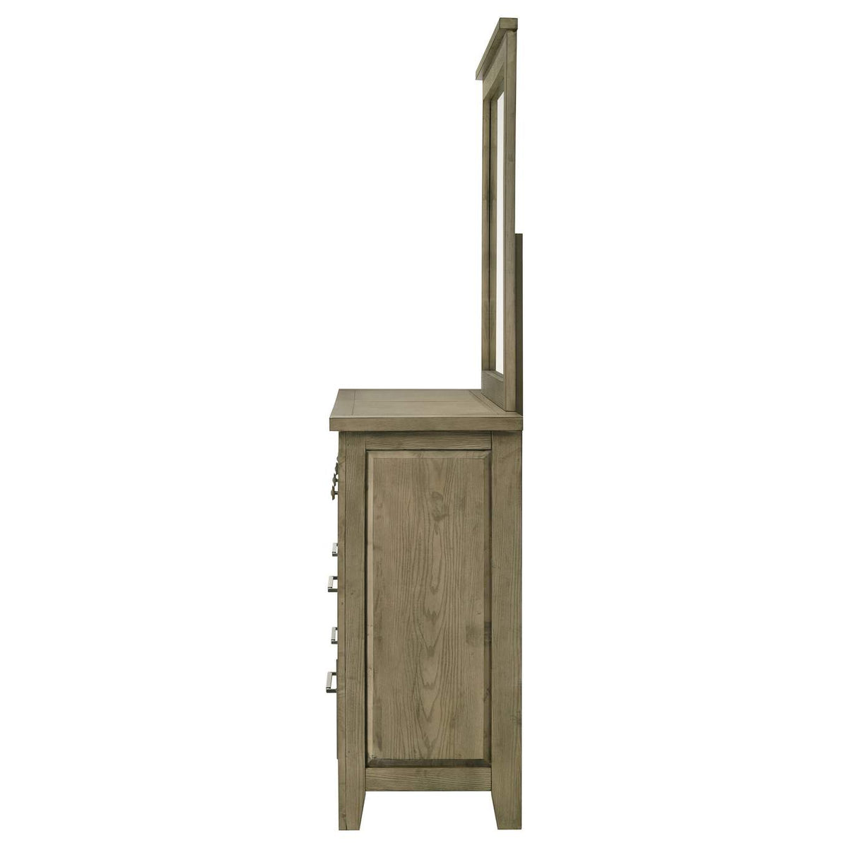 207533M Hazlewood 6-drawer Bedroom Dresser with Mirror Vineyard Oak