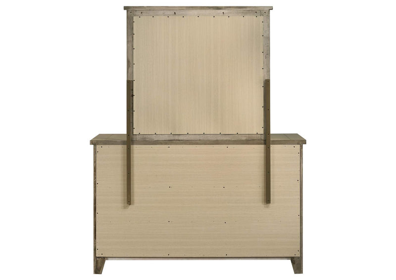 207533M Hazlewood 6-drawer Bedroom Dresser with Mirror Vineyard Oak
