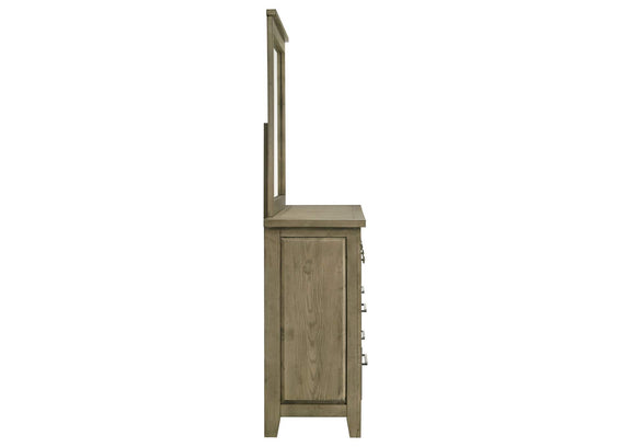207533M Hazlewood 6-drawer Bedroom Dresser with Mirror Vineyard Oak