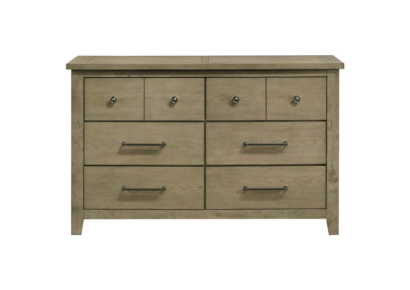 207533 Hazlewood 6-drawer Bedroom Dresser Cabinet Vineyard Oak