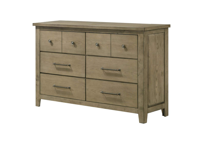 207533 Hazlewood 6-drawer Bedroom Dresser Cabinet Vineyard Oak