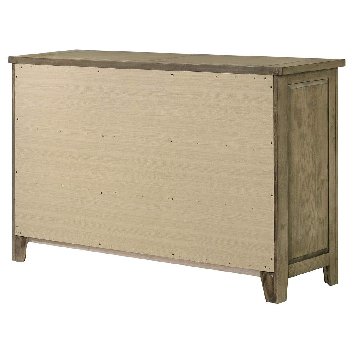 207533 Hazlewood 6-drawer Bedroom Dresser Cabinet Vineyard Oak