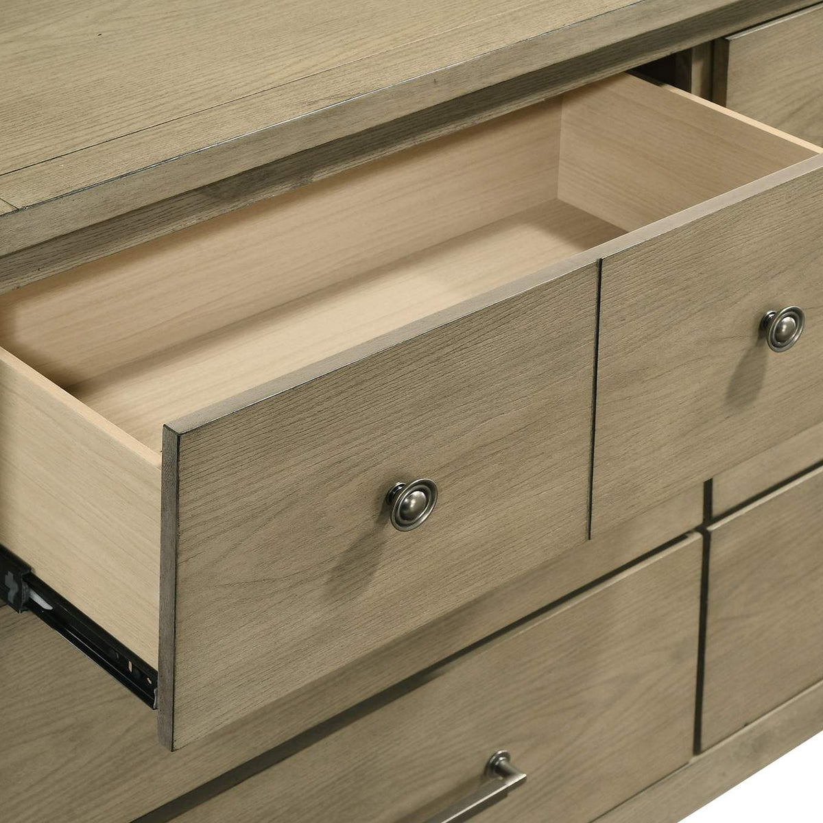 207533 Hazlewood 6-drawer Bedroom Dresser Cabinet Vineyard Oak