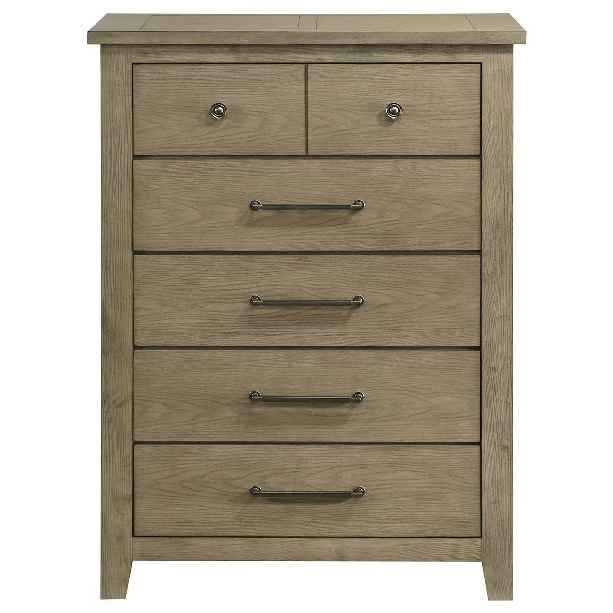 207535 Hazlewood 5-drawer Bedroom Chest of Drawers Vineyard Oak