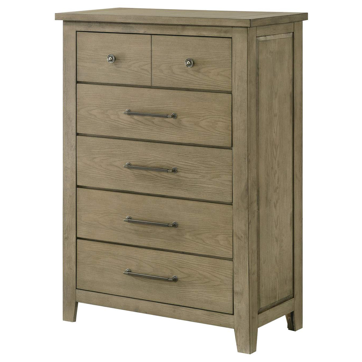 207535 Hazlewood 5-drawer Bedroom Chest of Drawers Vineyard Oak