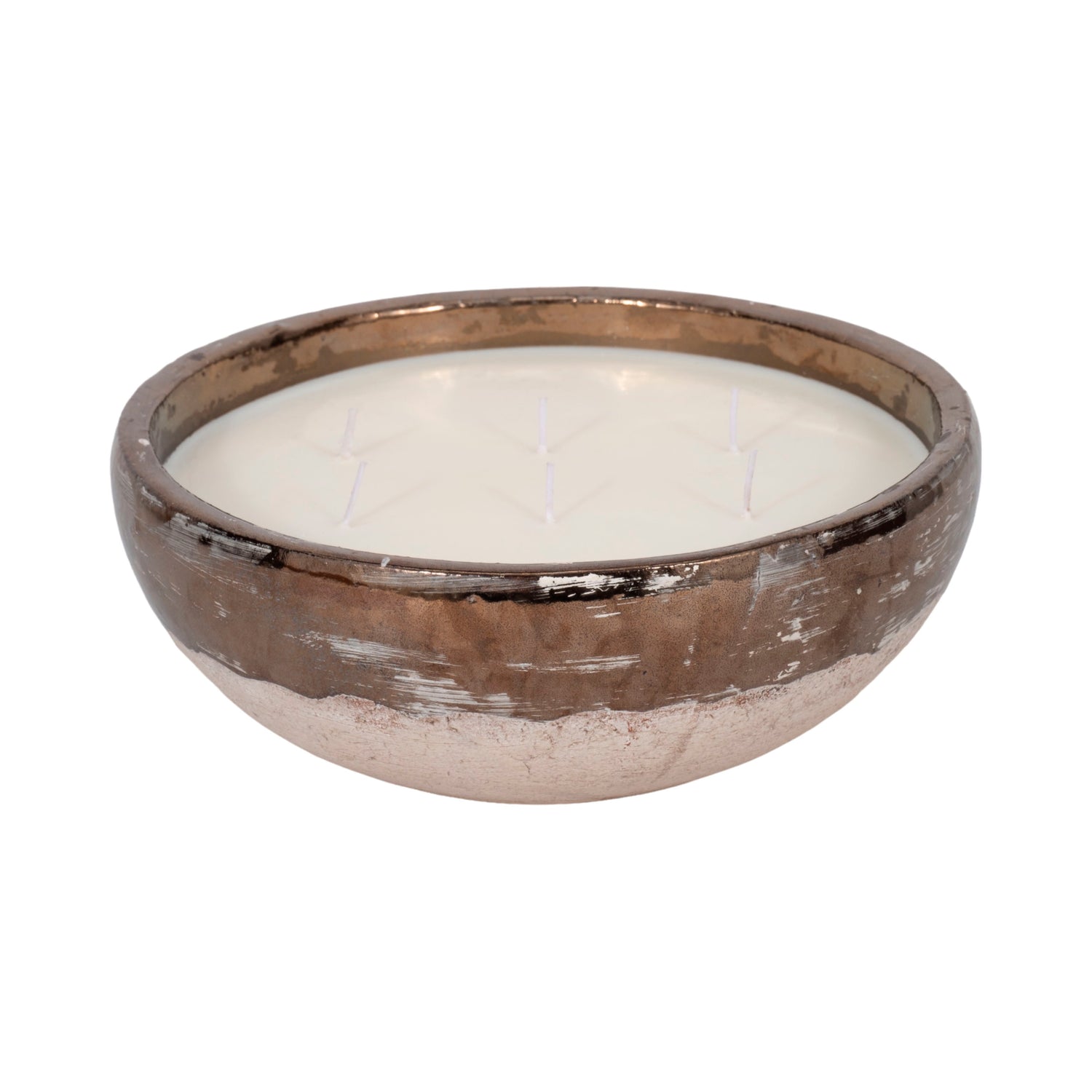 Pine Bowl Candle - Gold / Beige