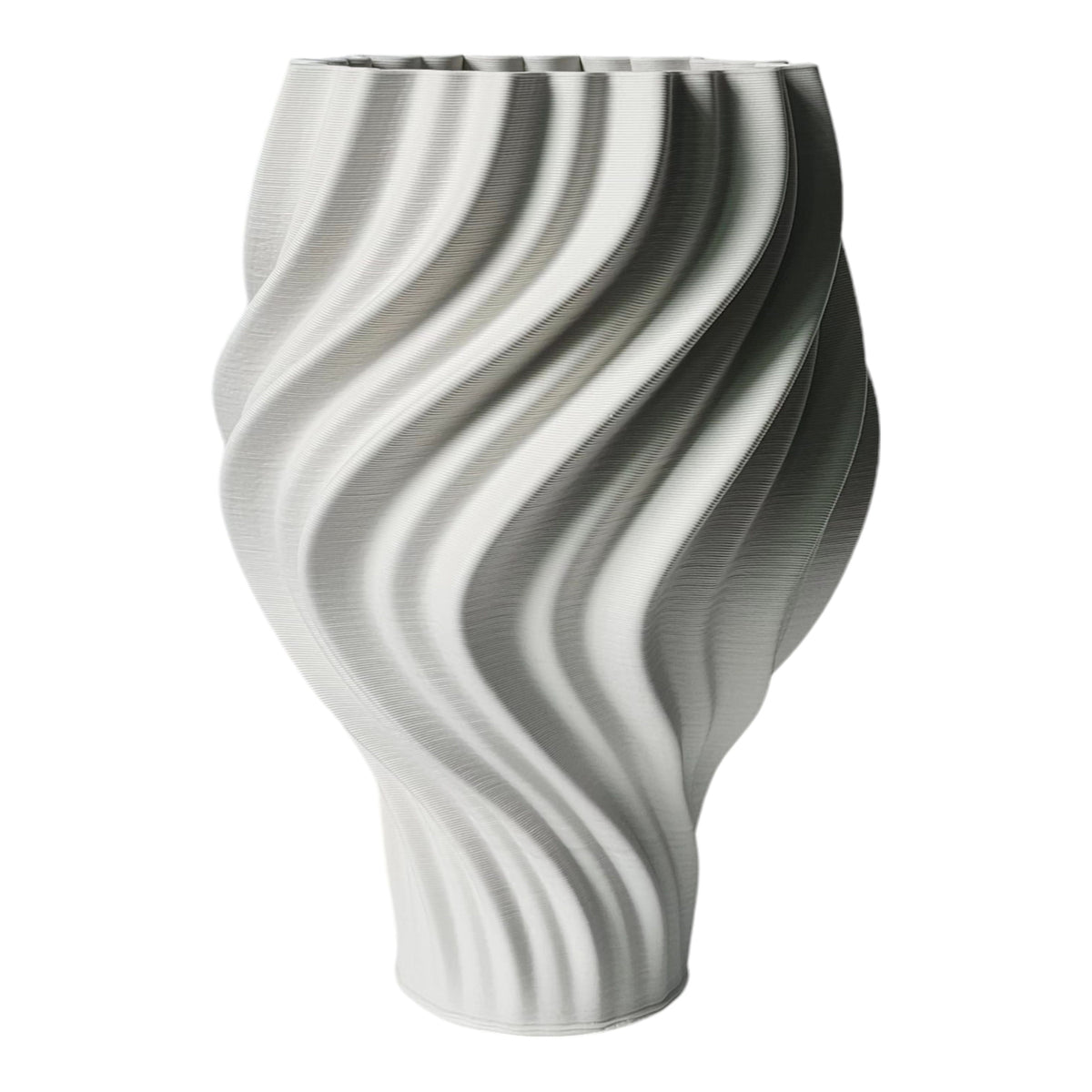 Ashford Small 3D Printed Vase - White