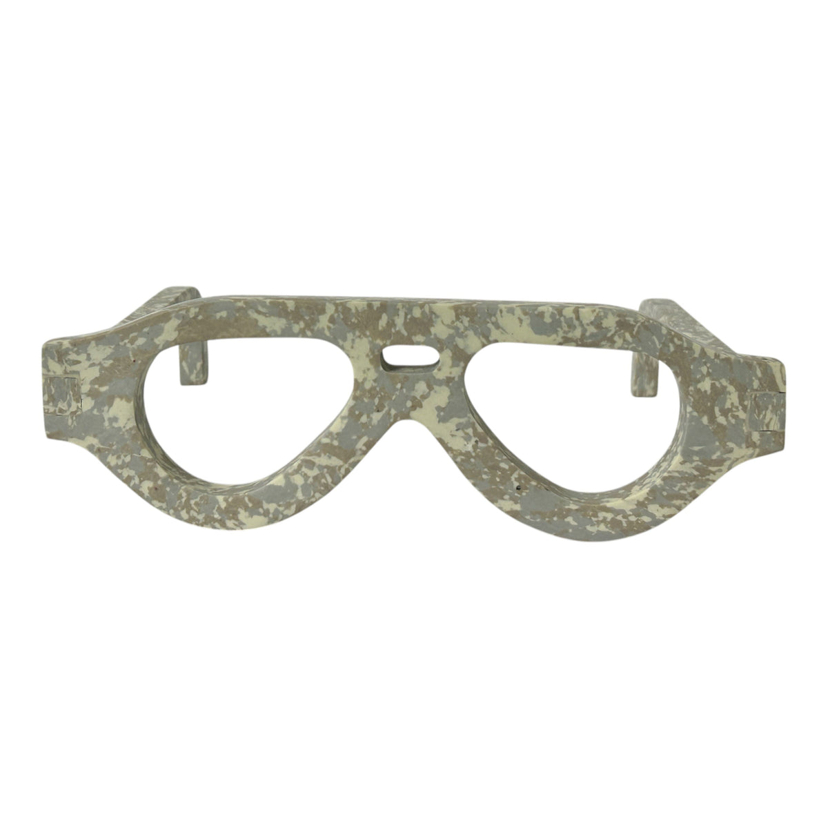 Hayden Engineered Stone Decor Glasses - Gray / Light Brown