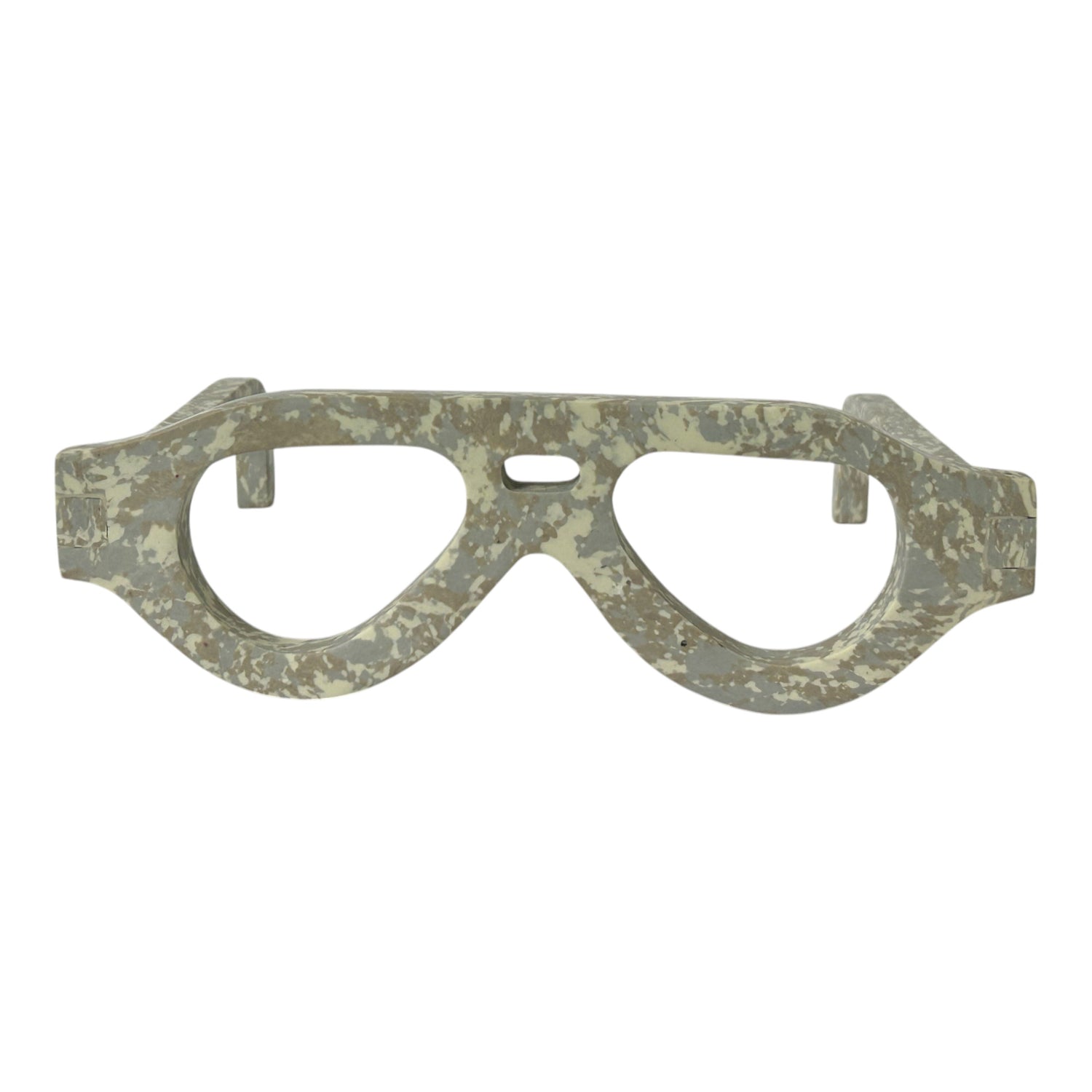 Hayden Engineered Stone Decor Glasses - Gray / Light Brown