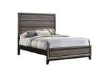 212421F Watson Wood Full Panel Bed Grey Oak