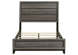 212421F Watson Wood Full Panel Bed Grey Oak