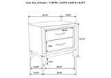 212421KW-S5 Watson Five-piece California King Bedroom Set Grey Oak