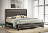212421KW Watson Wood California King Panel Bed Grey Oak