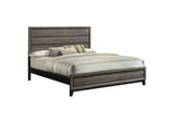 212421KW Watson Wood California King Panel Bed Grey Oak
