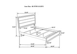 212421Q-S5 Watson Five-piece Queen Bedroom Set Grey Oak