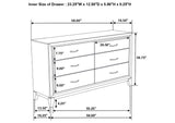 212421Q-S5 Watson Five-piece Queen Bedroom Set Grey Oak