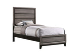 212421T Watson Wood Twin Panel Bed Grey Oak