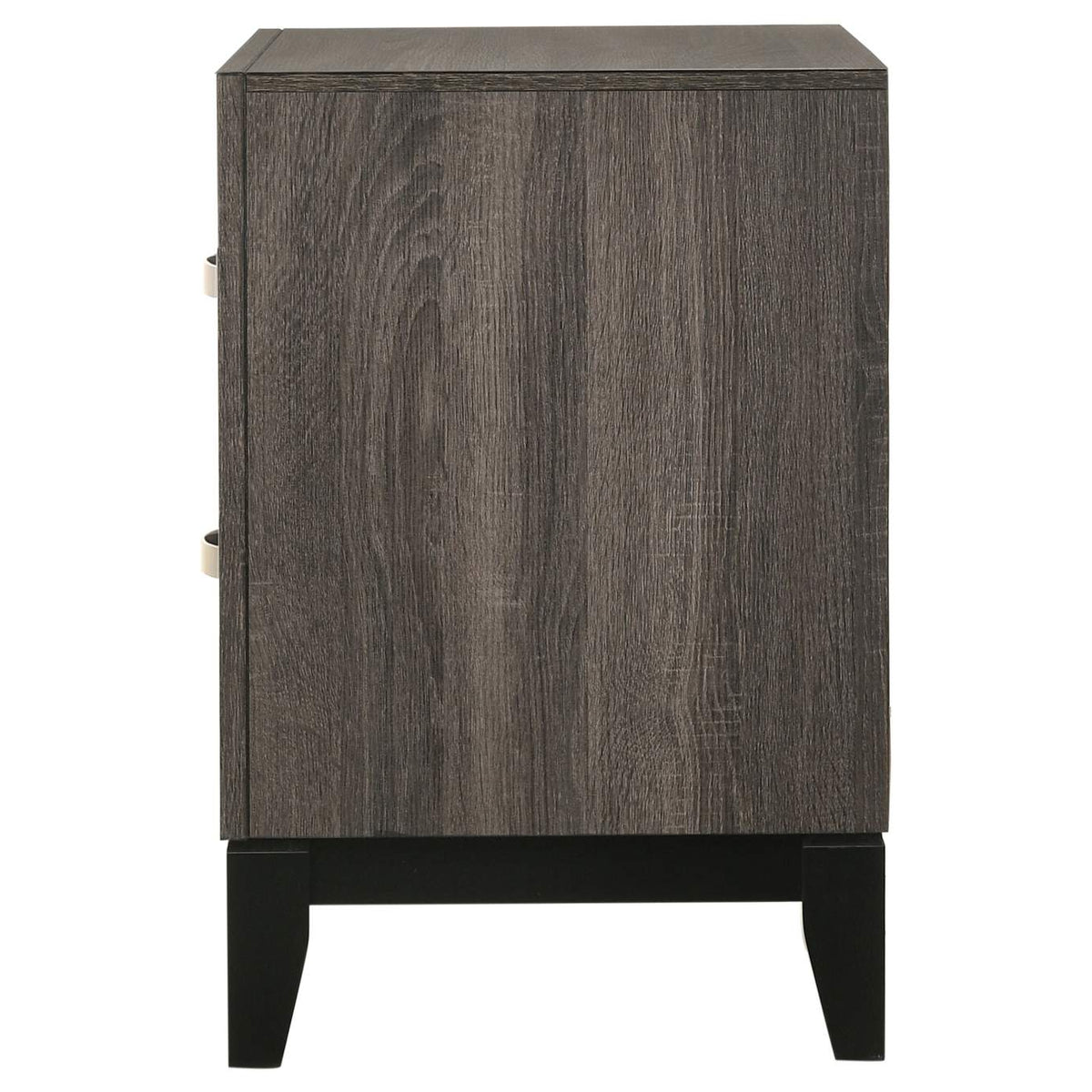 212422 Watson 2-drawer Nightstand Grey Oak