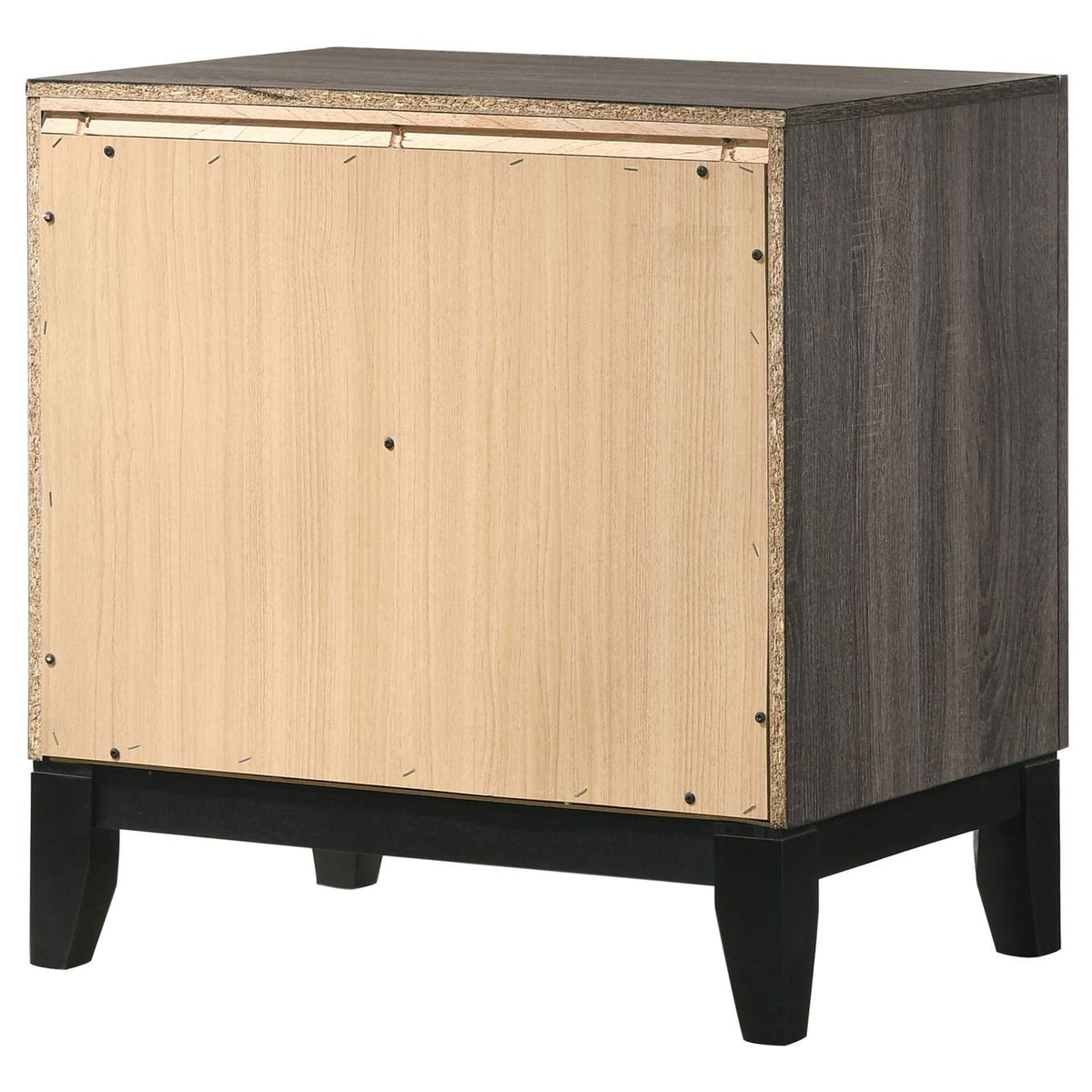 212422 Watson 2-drawer Nightstand Grey Oak