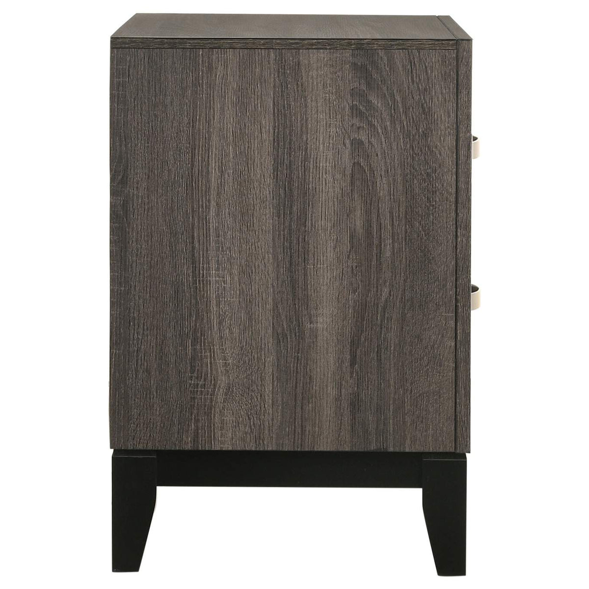 212422 Watson 2-drawer Nightstand Grey Oak