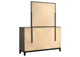 212423M Watson 6-drawer Dresser with Mirror Grey Oak