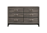 212423 Watson 6-drawer Dresser Grey Oak