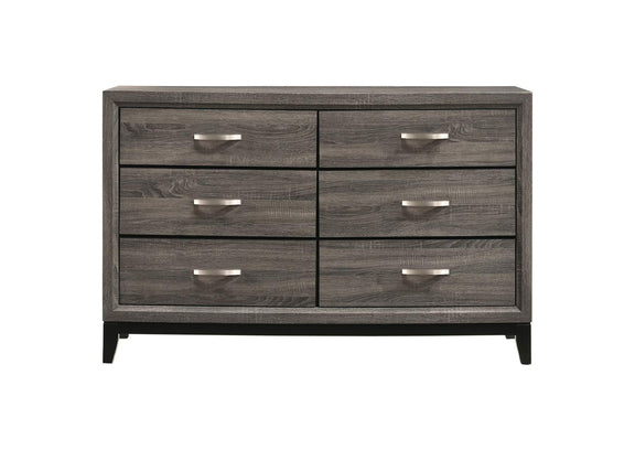 212423 Watson 6-drawer Dresser Grey Oak