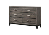 212423 Watson 6-drawer Dresser Grey Oak